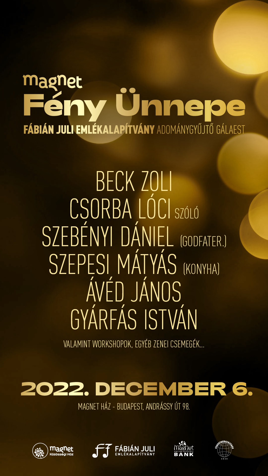 MagNet Fény Ünnepe 2022 - Adománygyűjtő Gála